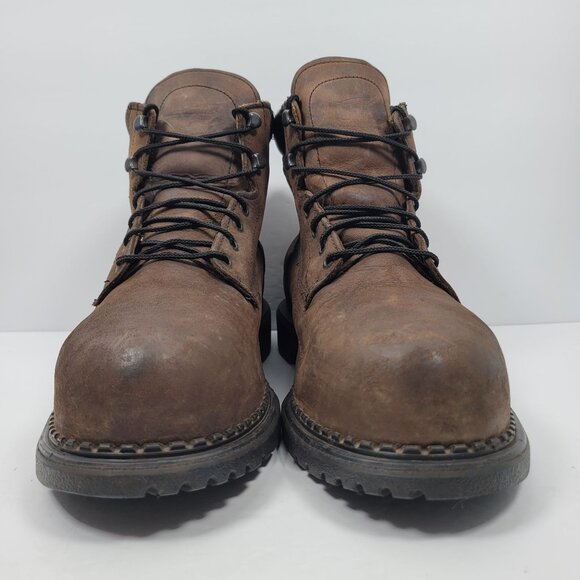 Red Wing Men\'s Brown Steel Toed Oil Resistant Waterproof Boots 4433 US Size 12 main image 4
